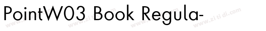 PointW03 Book Regula字体转换